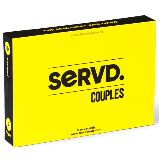SERVD - Couples - The Hilarious Real-Life Couples Card Game | A Funny Couples Gift for Anniversary, Valentines Day, Christmas, Date Nights & More | Unique Couples Strategy Game