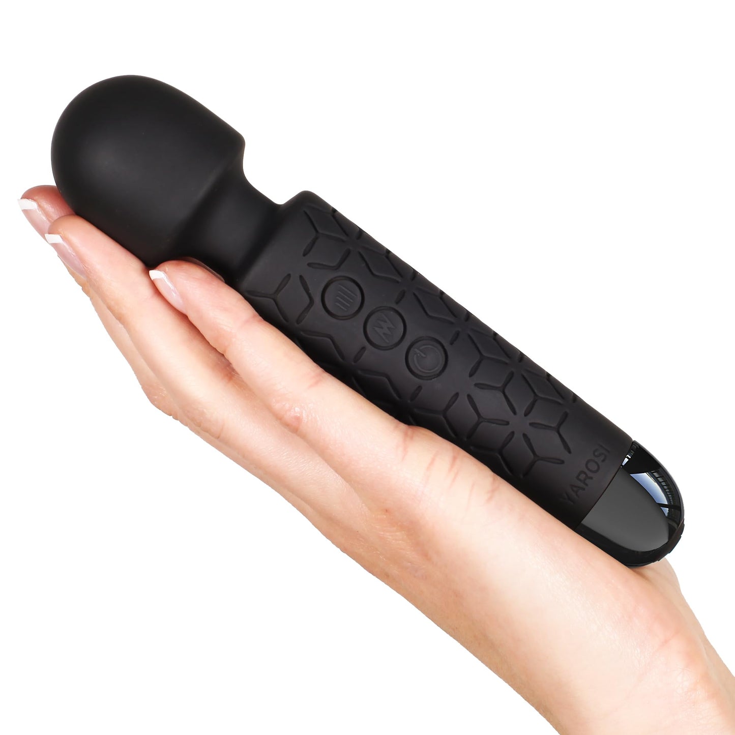 Yarosi Micro Personal Massage Device Smallest and Strongest Cordless Handheld Massager - Powerful - Best for Travel - Magic Stress Away - Perfect on Back Legs Hand Pains and Sports Recovery