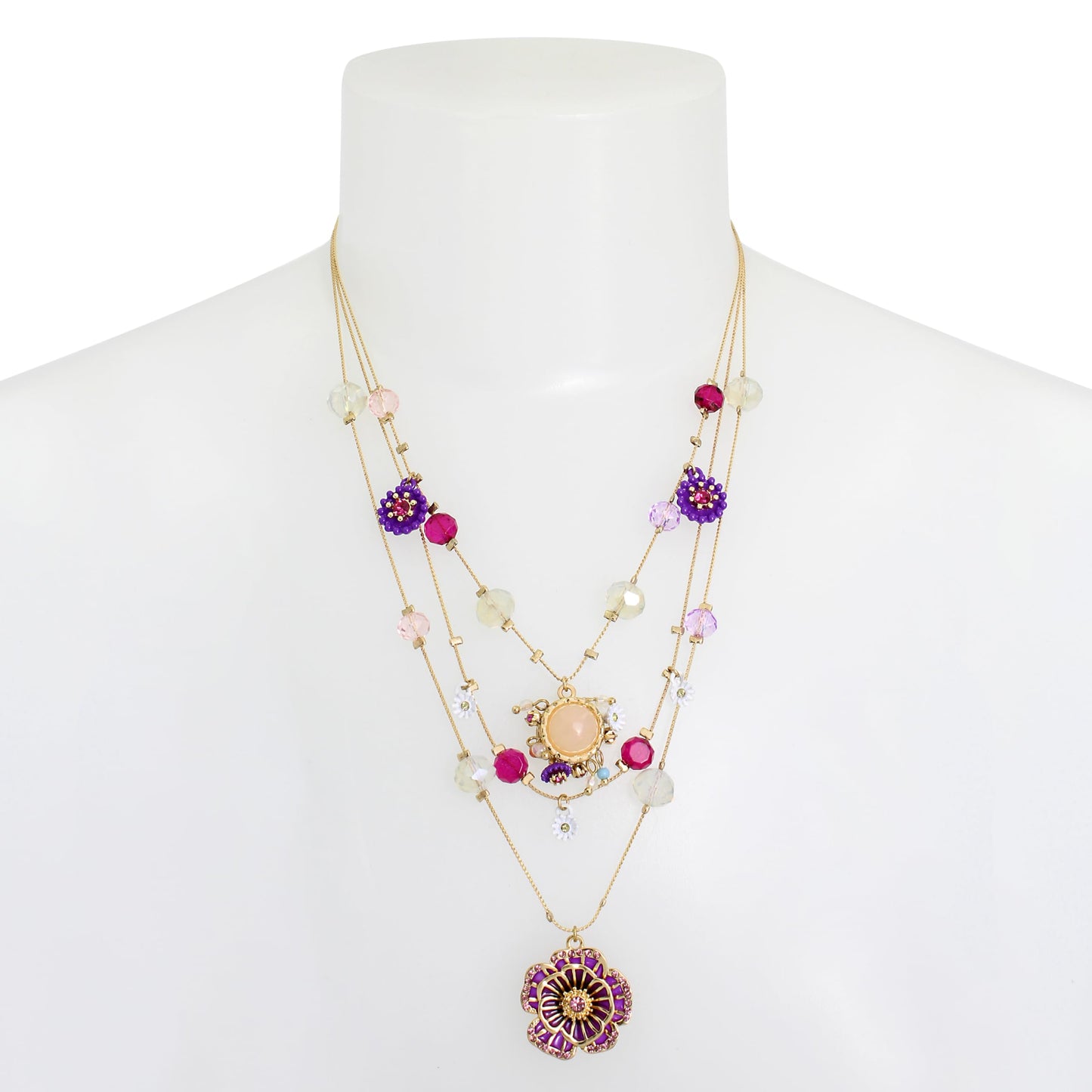 Betsey Johnson Woven Layered Necklace