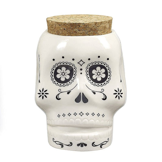 FASHIONCRAFT Skull Stash Jar - White