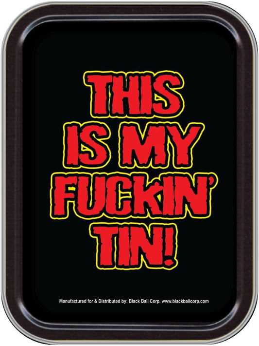 Stash Tins This Is My F*ckin' Tin Storage Container 4.37" L x 3.5" W x 1" H