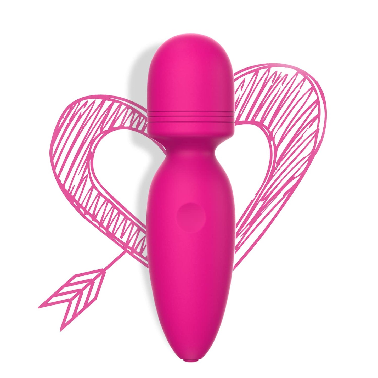 Mini Massager,Small Cordless Handheld Massager with 10 Quiet Vibration Modes, Personal Handheld Rechargeable Massager for Neck Shoulder Back Body [4.35 * 1.18 inches]