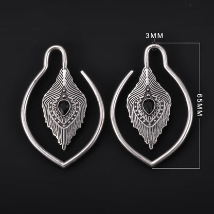 1 Pair 8g Ear Weights For Stretched Ears Lock Plug Dangle Gauge Ear Hanger Tunnels 3mm Ear Gauge Expander Body Piercing Jewelry