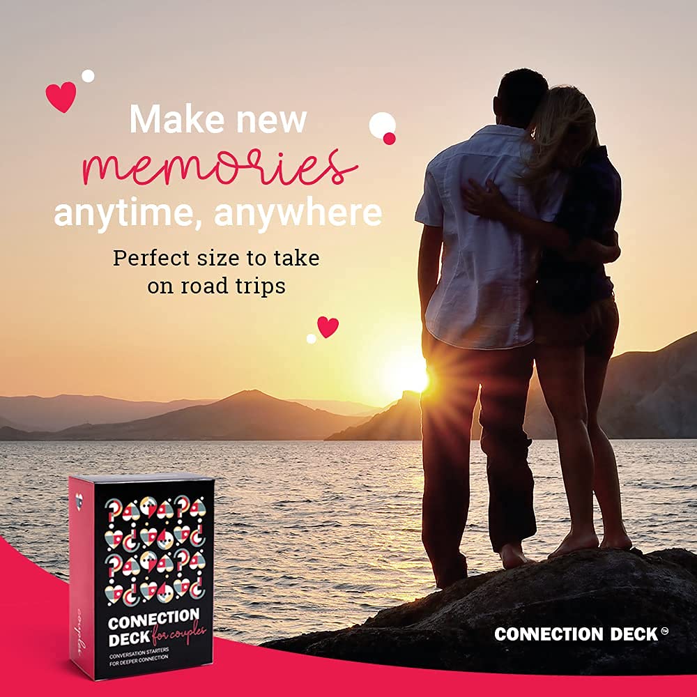 Card Game for Couples - Connecting and Revealing Questions to Ignite A Deeper Relationship - Perfect for Anniversary, Date Night & More (100 Cards)