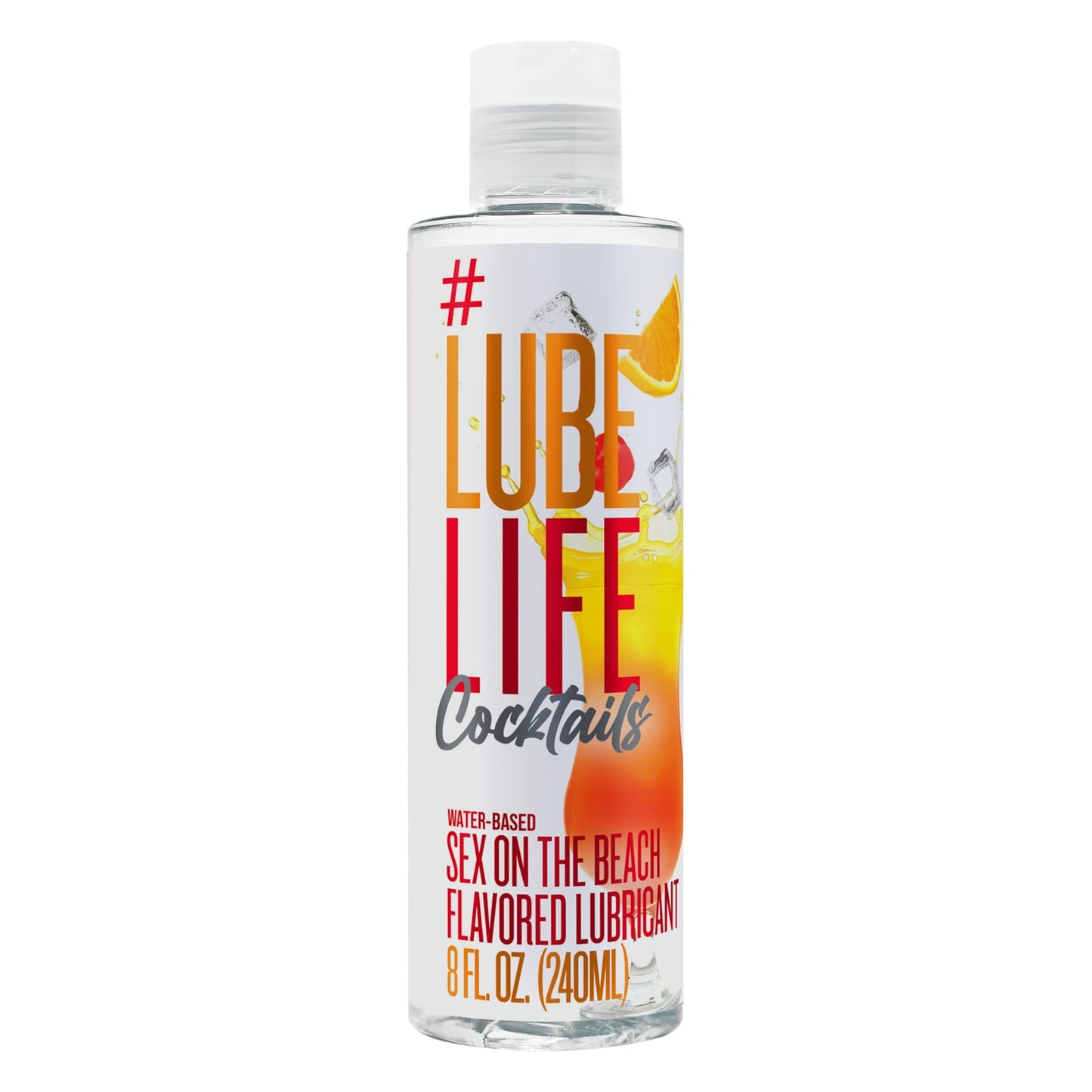 Lube Life Water-Based Strawberry Flavored Lubricant, Personal Lube for Men, Women and Couples, Made Without Added Sugar, 8 Fl Oz