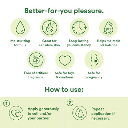 Good Clean Love Almost Naked Organic Water-Based Lube, Personal Lubricant with Aloe Vera, Safe for Adult Toys & Condoms, pH-Balanced, Intimate Wellness Gel for Men & Women, 4 Oz (Packaging May Vary)