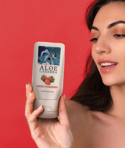 Aloe Cadabra Natural Water Based Personal Lubricant and Vaginal Moisturizer, Organic Aloe Lube for Men, Women and Couples, Non-Staining, pH Balanced (Unscented 2.5 Ounces, 1 Pack)