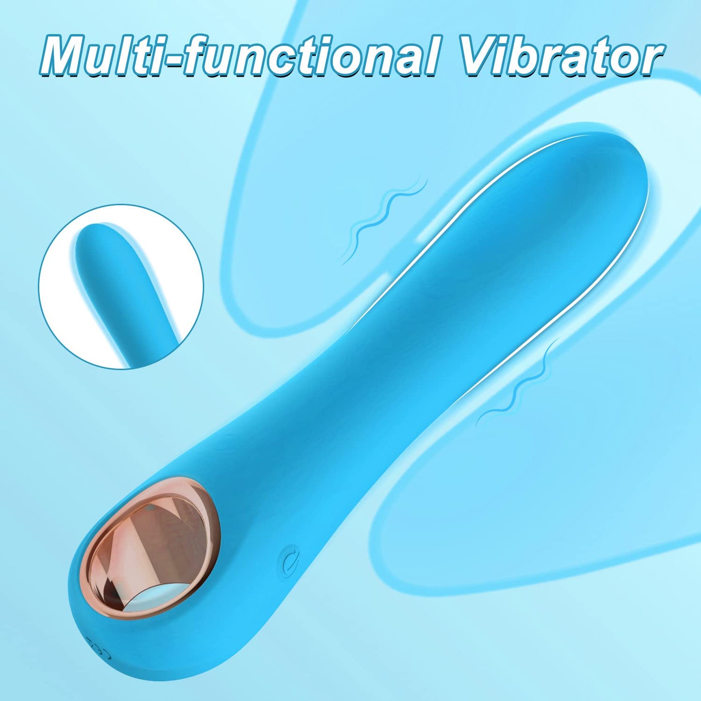 G Spot Bullet Vibrators for Women, Tuitionua Rose Vibrator with 10 Vibrations, Silicone Dildo Clitoris Vagina Anal Vibrating Machine, Adult Female Sex Toys(Purple)