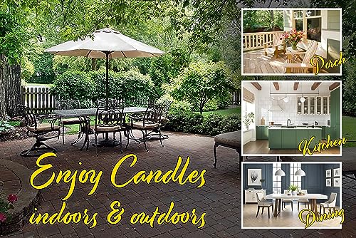 English Garden Soy Candle - 6 Wick Candle Essential Oil Wax Melts, Rustic Farmhouse Decor Odor Eliminator, 32 Ounce All-Natural Soy Candles Gifts for Women and Men