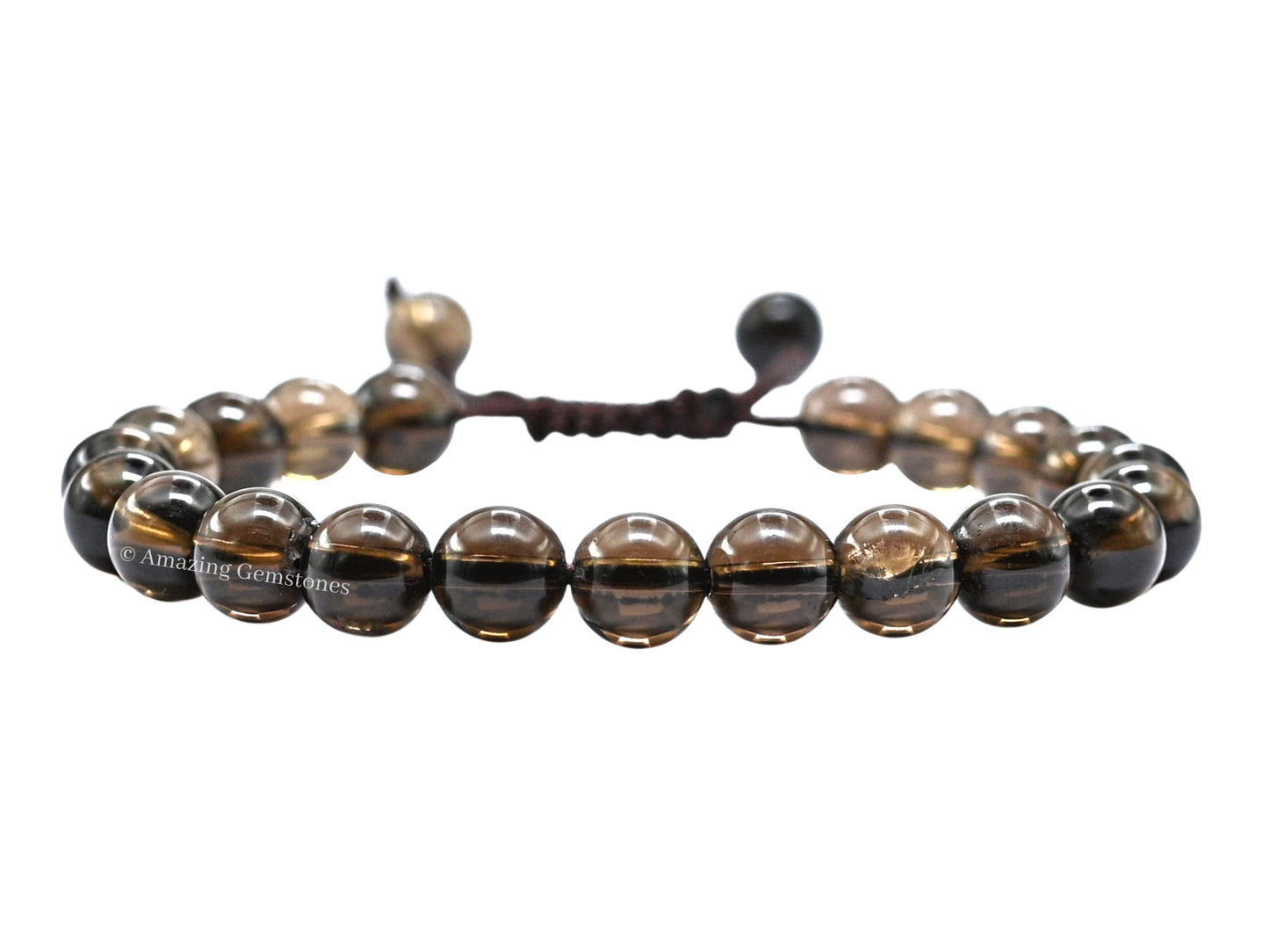 Copper Hematite Bracelet for Women Men's Gifts - Protection Healing Crystal Bracelet - 8mm Gemstone Beaded Adjustable Bracelet Pulseras Para Hombres Mujer Stocking Stuffers