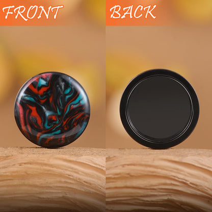 4PCS Stainless Steel Ear Gagues Ink Mixing Type Ear Tunnels and Plugs Screw Fit Expander Stretcher Piercings