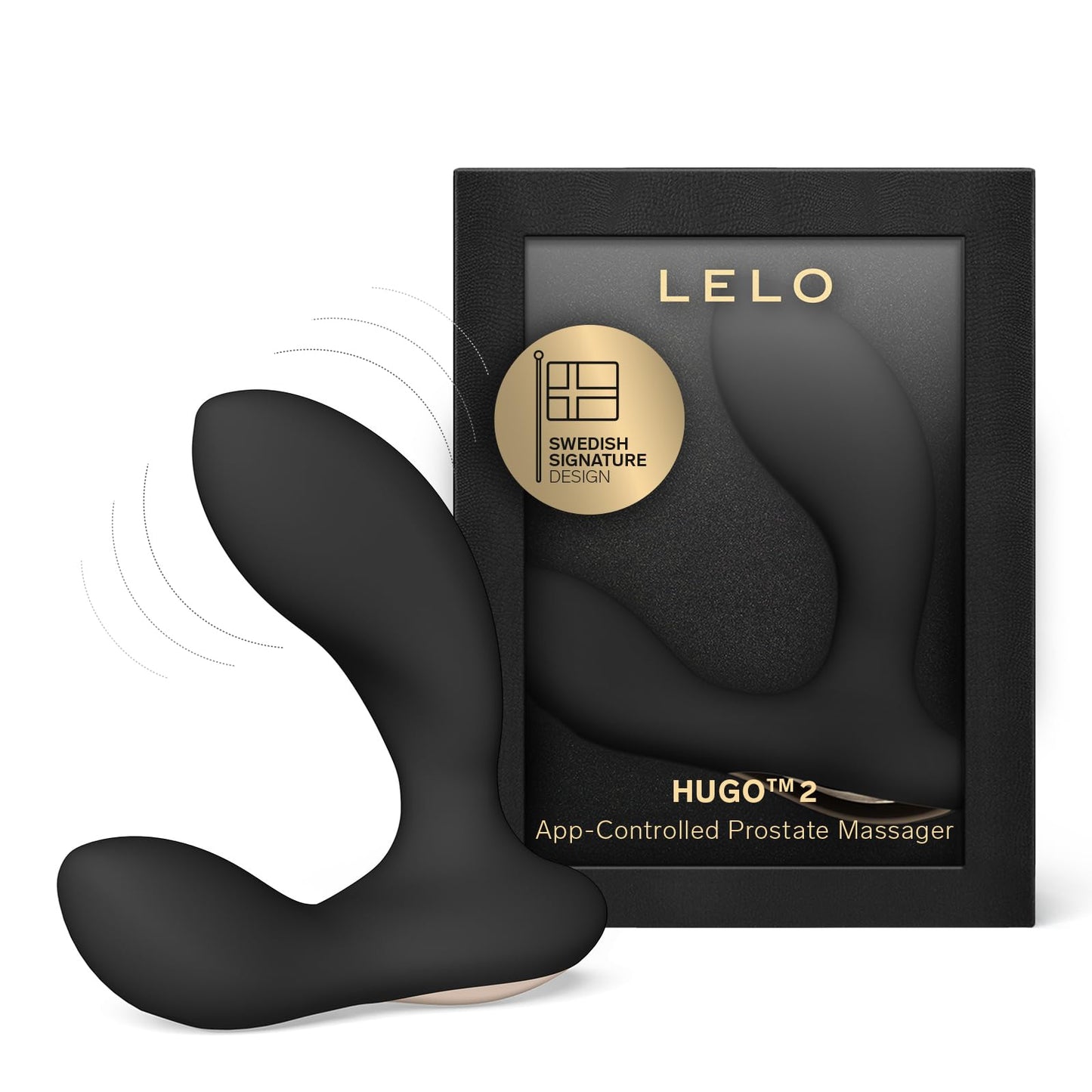 LELO Hugo 2 Prostate Vibrator is Advanced Male Sex Toy with Bluetooth App, Prostate Massager with 10 Settings, Waterproof & Rechargeable Sex Toys for Men, Green