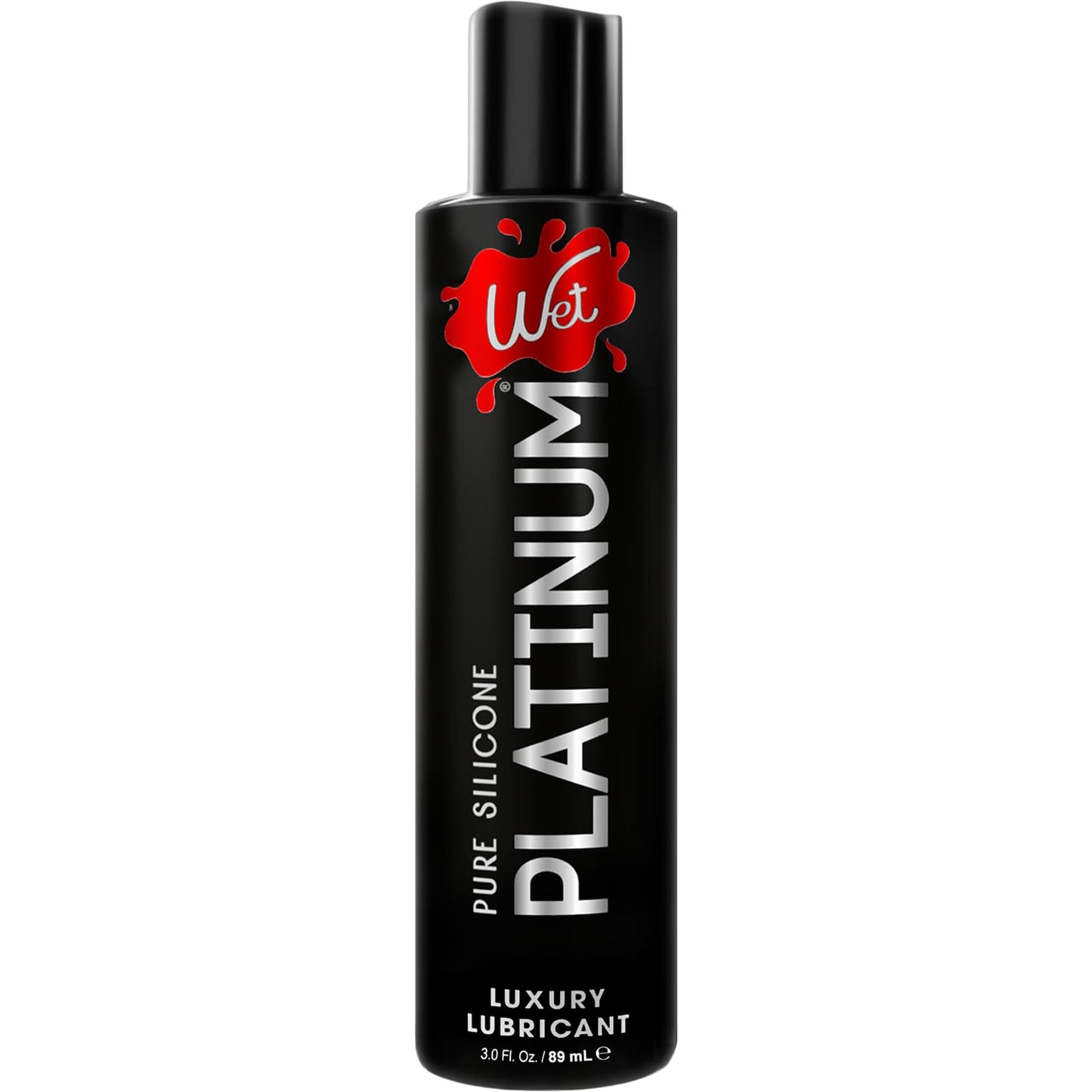 Wet Platinum Silicone-Based Lube for Men, Women & Couples, 4.2 Fl Oz - Ultra Long-Lasting & Water-Resistant Premium Personal Lubricant - Safe to Use with Latex Condoms - Non-Sticky & Hypoallergenic