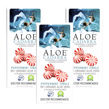 Aloe Cadabra Natural Water Based Personal Lubricant and Vaginal Moisturizer, Organic Aloe Lube for Men, Women and Couples, Non-Staining, pH Balanced (Unscented 2.5 Ounces, 1 Pack)
