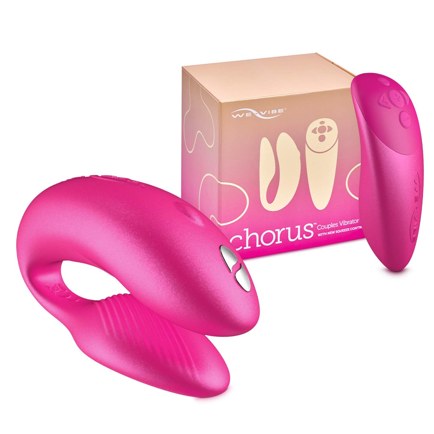 We-Vibe Chorus Vibrating Sex Toys for Couples | Remote Control Vibrator | Wearable App Controlled Adult Toys for Women | G Spot, Clit & Penis Sexual Stimulation Device | Clitoral Couples Gift |Purple