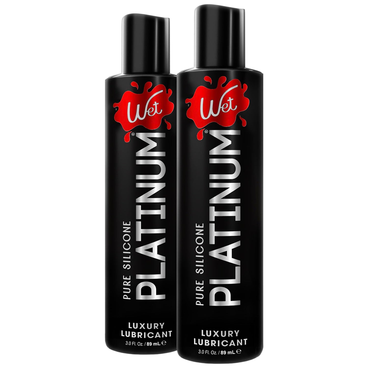 Wet Platinum Silicone-Based Lube for Men, Women & Couples, 4.2 Fl Oz - Ultra Long-Lasting & Water-Resistant Premium Personal Lubricant - Safe to Use with Latex Condoms - Non-Sticky & Hypoallergenic