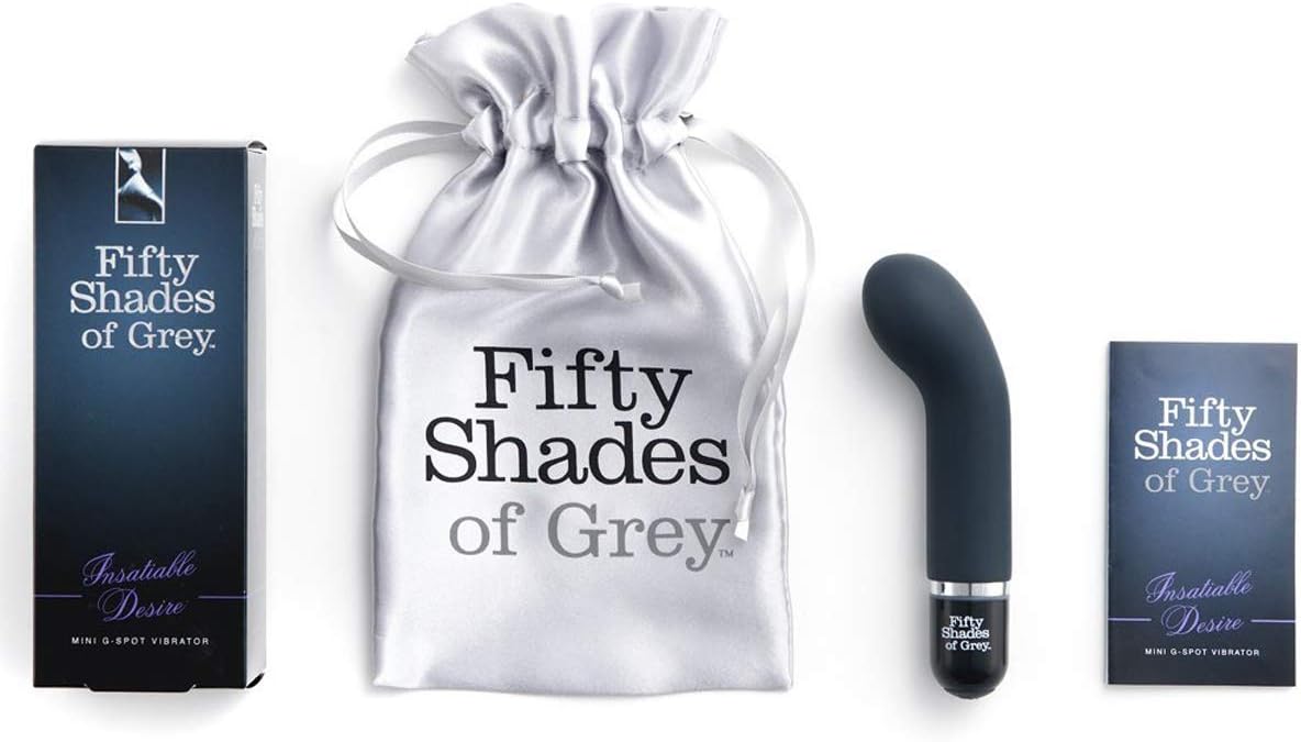 Fifty Shades of Grey Insatiable Desire Black Mini G Spot Vibrator - Waterproof - Petite Size