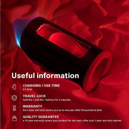 LELO F1S V2 Waterproof Male Masturbator, Male Stroker, Masturbator Sleeve, Sillicone Pocket Pussy, Sex Toy for Man, Sexual Pleasure Tools for Male, Male Sex Toy, Male Toy with 4 Vibrations, Blue