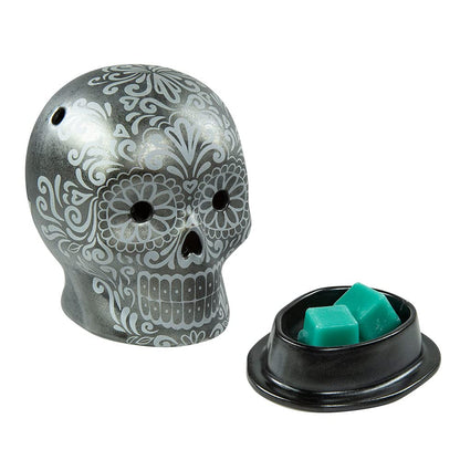 Scentsationals Day of The Dead Collection - Scented Wax Cube Warmer - Wax Fragrance Melter - Skull Wickless Electronic Home Air Freshener Gift (Dia de Los Muertos)