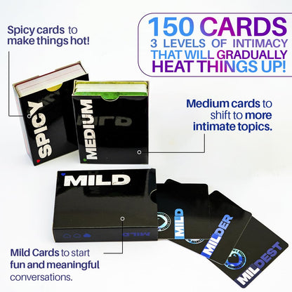 Why Don't We - Spice IT UP - Spicy Couples Games for Adults with 150 Cards with Conversations, Spicy Dares & More - Best Date Night Games for Couples - Romantic Adult Couple Games