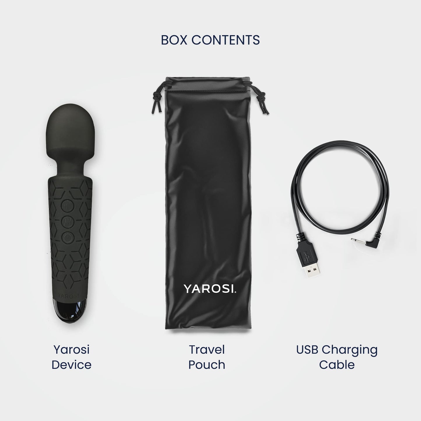 Yarosi Micro Personal Massage Device Smallest and Strongest Cordless Handheld Massager - Powerful - Best for Travel - Magic Stress Away - Perfect on Back Legs Hand Pains and Sports Recovery