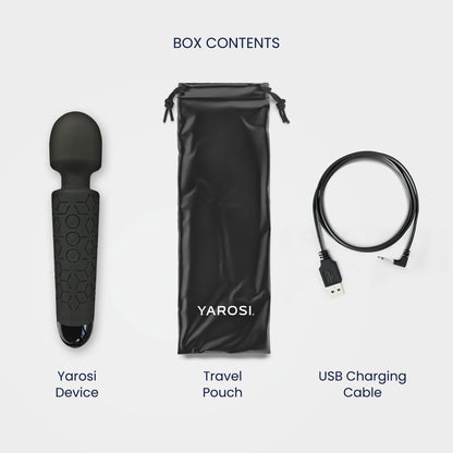 Yarosi Micro Personal Massage Device Smallest and Strongest Cordless Handheld Massager - Powerful - Best for Travel - Magic Stress Away - Perfect on Back Legs Hand Pains and Sports Recovery