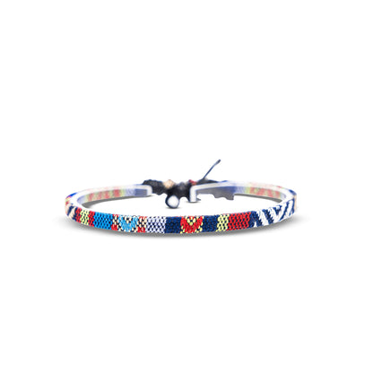 Surfer Beach Bracelet Set Men & Women - Braided Boho Summer Bracelets - Handmade Festival Jewelry - 100% Waterproof & Adjustable - Friendship Gift - Ethnic Hippie Style (Black & White)
