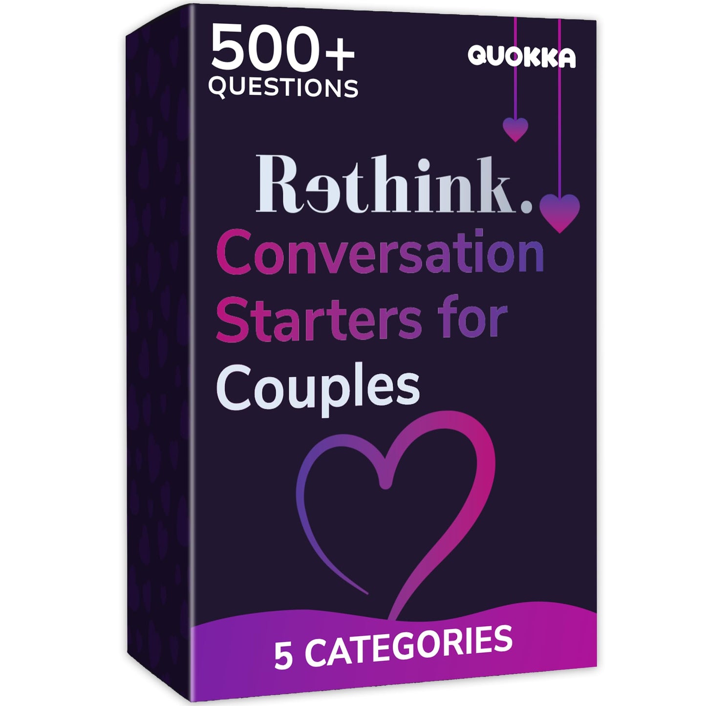 QUOKKA Conversation Cards Game - Christian Couples Edition | Original Version | Religious Gift | Relationship Connection - Great Board Game for Married Husband & Wife