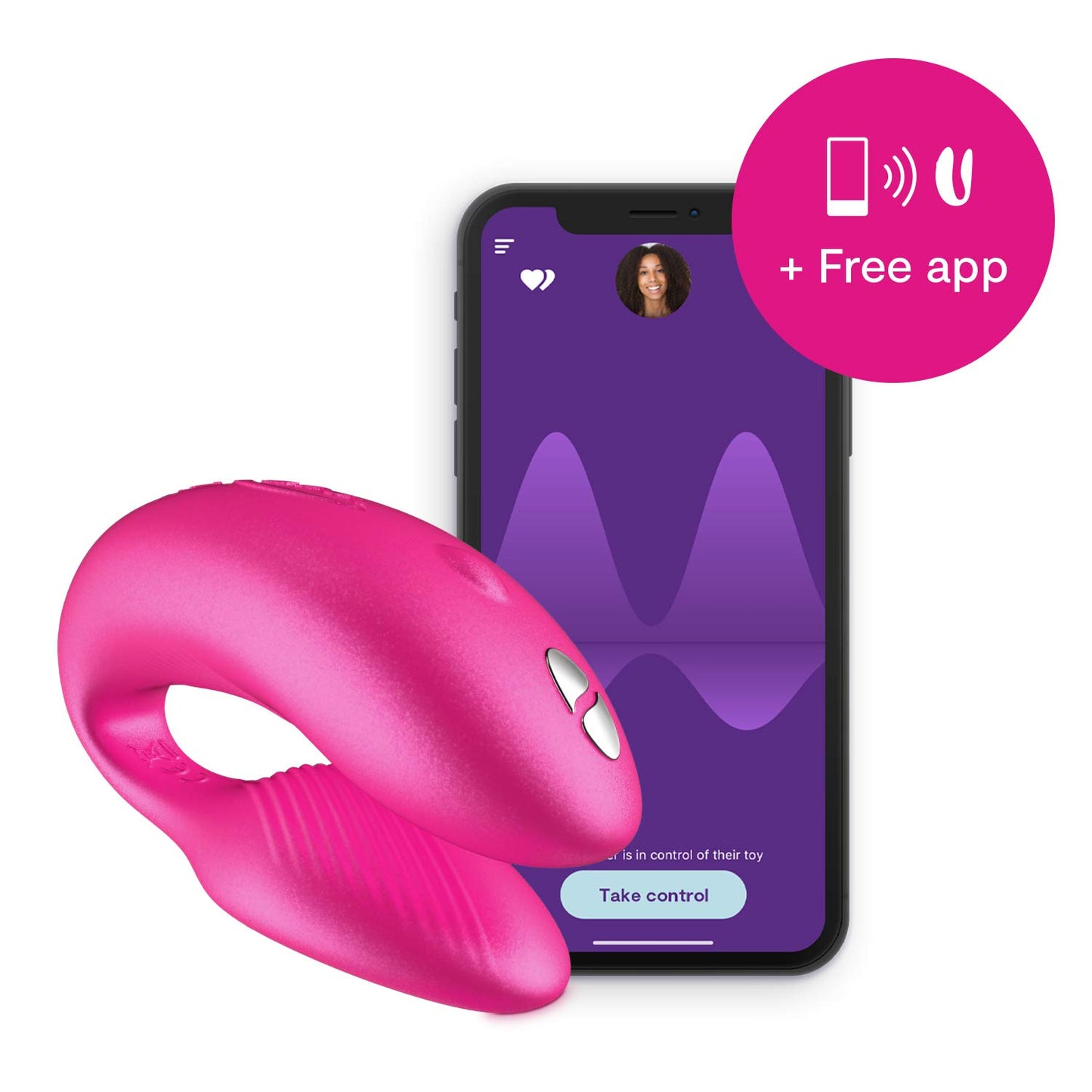 We-Vibe Chorus Vibrating Sex Toys for Couples | Remote Control Vibrator | Wearable App Controlled Adult Toys for Women | G Spot, Clit & Penis Sexual Stimulation Device | Clitoral Couples Gift |Purple