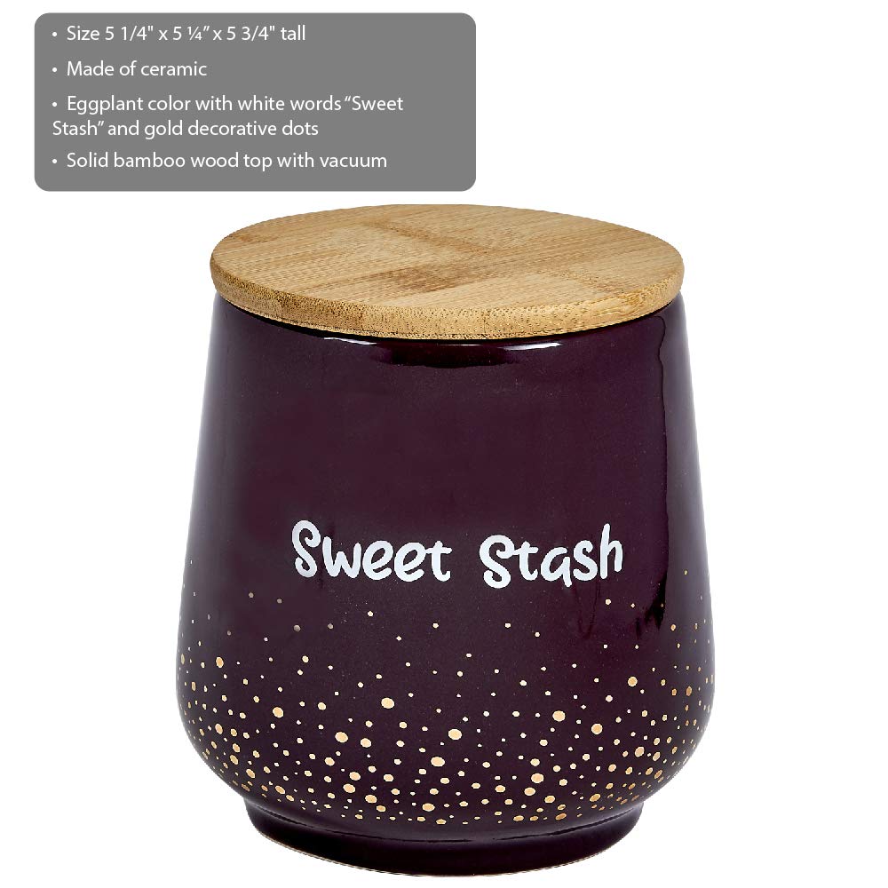 FASHIONCRAFT 88087 Canister Stash Jar, “Good Vibes” Novelty Stash Jar, Black