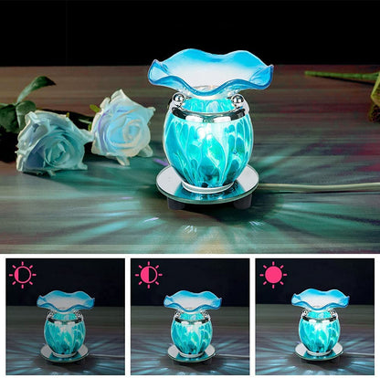HUNANBANG 3 in 1 Electric Oil Diffuser Warmer Scented Wax Warmer Candle Wax Melt Warmer Wax Melter Fragrance Wax Burner(LW-Purple2)