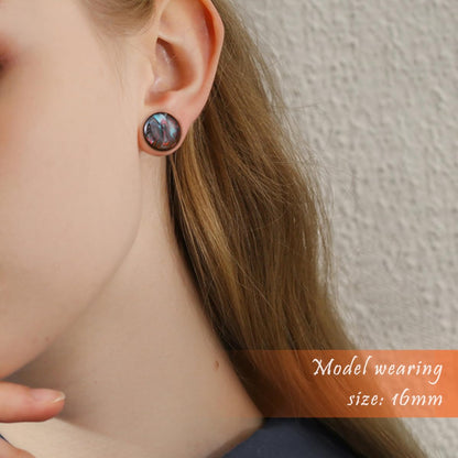 4PCS Stainless Steel Ear Gagues Ink Mixing Type Ear Tunnels and Plugs Screw Fit Expander Stretcher Piercings