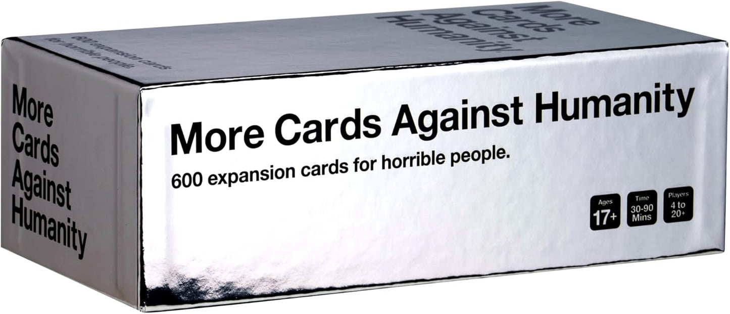 More Cards Against Humanity • 600-card Expansion • Includes The Best Cards from The Red Box, Blue Box, and Green Box