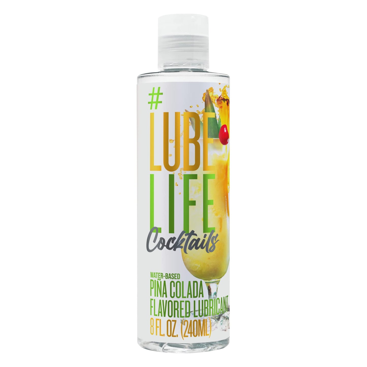 Lube Life Water-Based Strawberry Flavored Lubricant, Personal Lube for Men, Women and Couples, Made Without Added Sugar, 8 Fl Oz