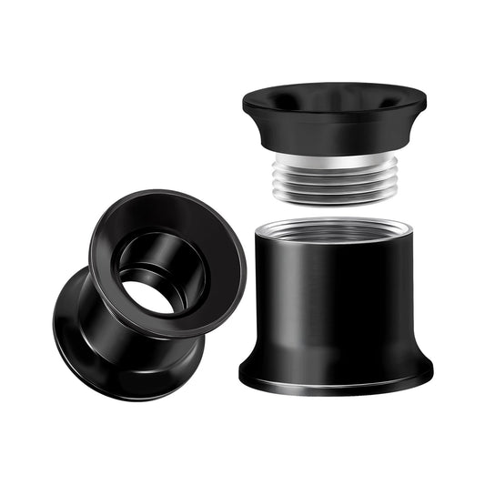 Internally Threaded Surgical Steel Black Double Flared Tunnel Piercing Jewelry Stretcher Ear Plug Earring Lobe Tunnel