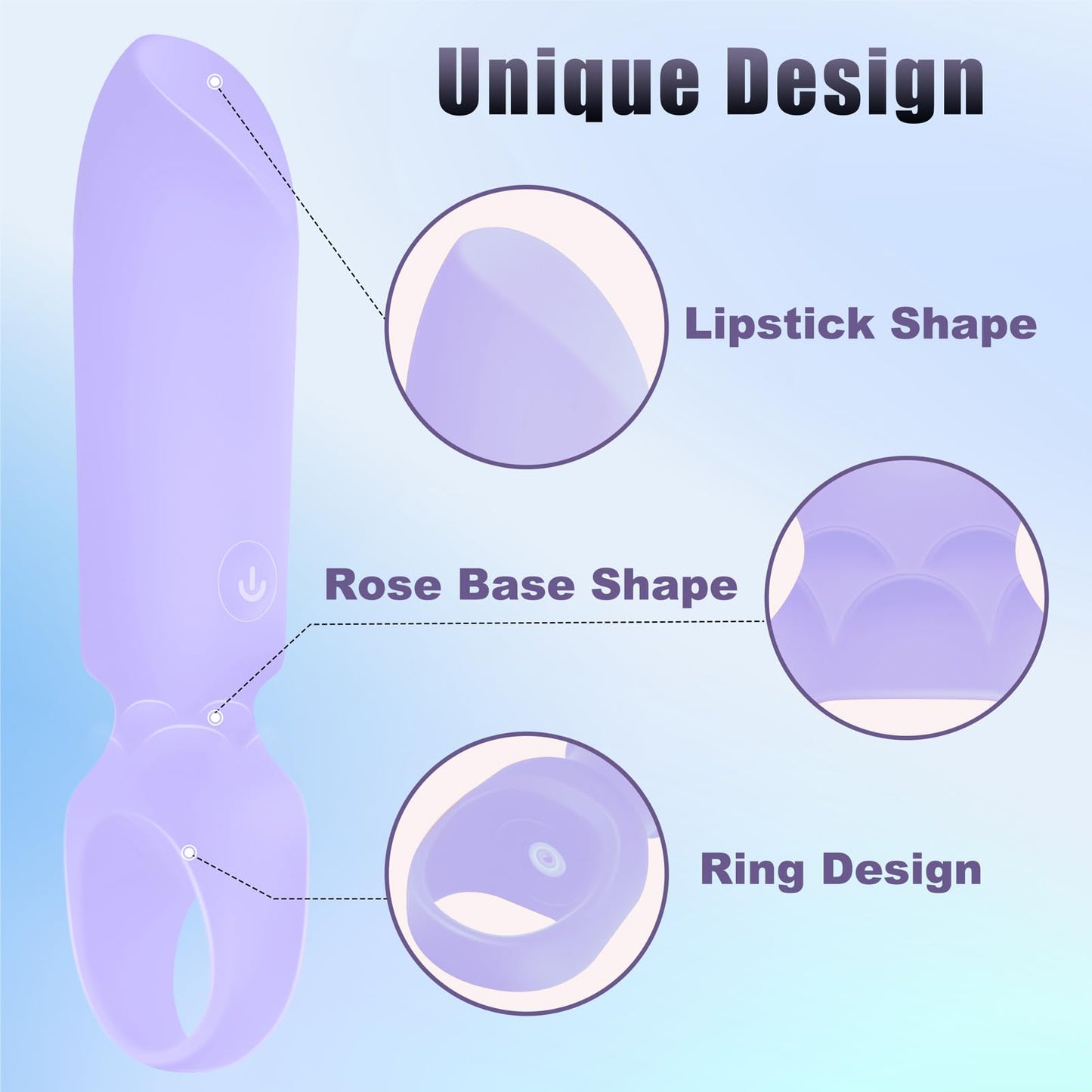 LUKIKI Bullet Vibrator Adult Toys - Female Sex Toys with 10 Vibration Modes, Lipstick Mini Vibrator for G Spot Clitoral Stimulation, Discreet Portable for Travel, Adult Sex Toys & Games for Women