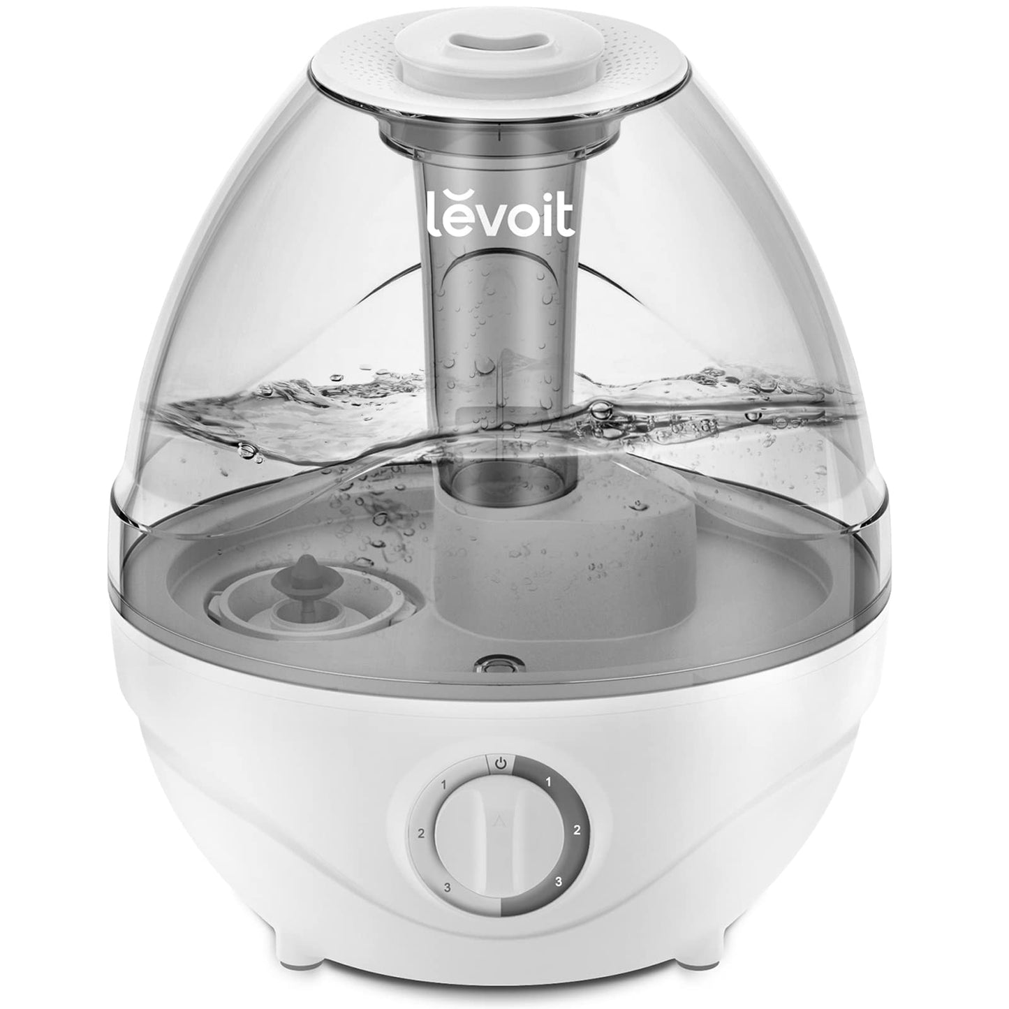 LEVOIT Humidifiers for Bedroom, Quiet (3L Water Tank) Cool Mist Top Fill Essential Oil Diffuser with 25Watt for Home Large Room, 360° Nozzle, Rapid Ultrasonic Humidification for Baby Nursery and Plant