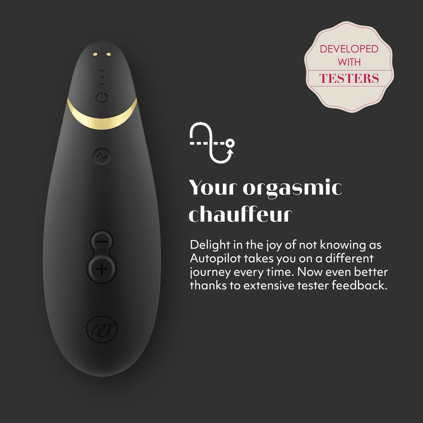 Womanizer Premium 2 Clitoris Vibrator for Women | Clit Sucker Adult Toys | Vibrating Adult Sex Toy | Clit Stimulator for Woman with 14 Suction Speeds | Waterproof Clitoral Stimulation Sex Toys | Blue