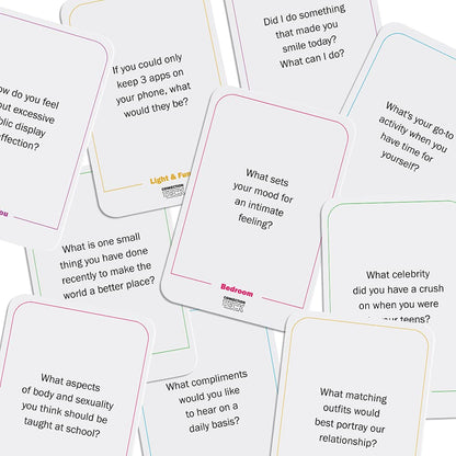 Card Game for Couples - Connecting and Revealing Questions to Ignite A Deeper Relationship - Perfect for Anniversary, Date Night & More (100 Cards)
