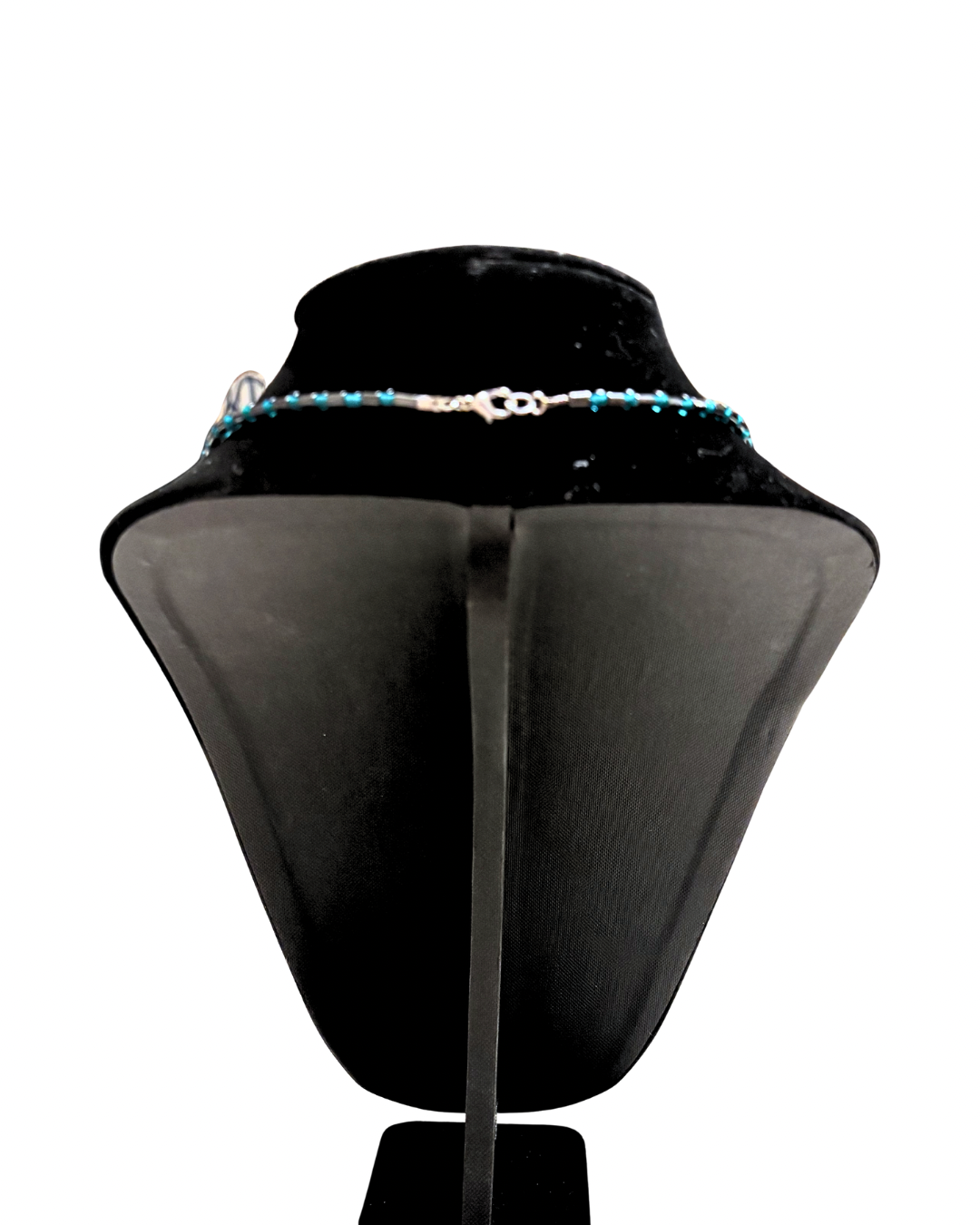 Hematite And Crystal Beaded Necklace