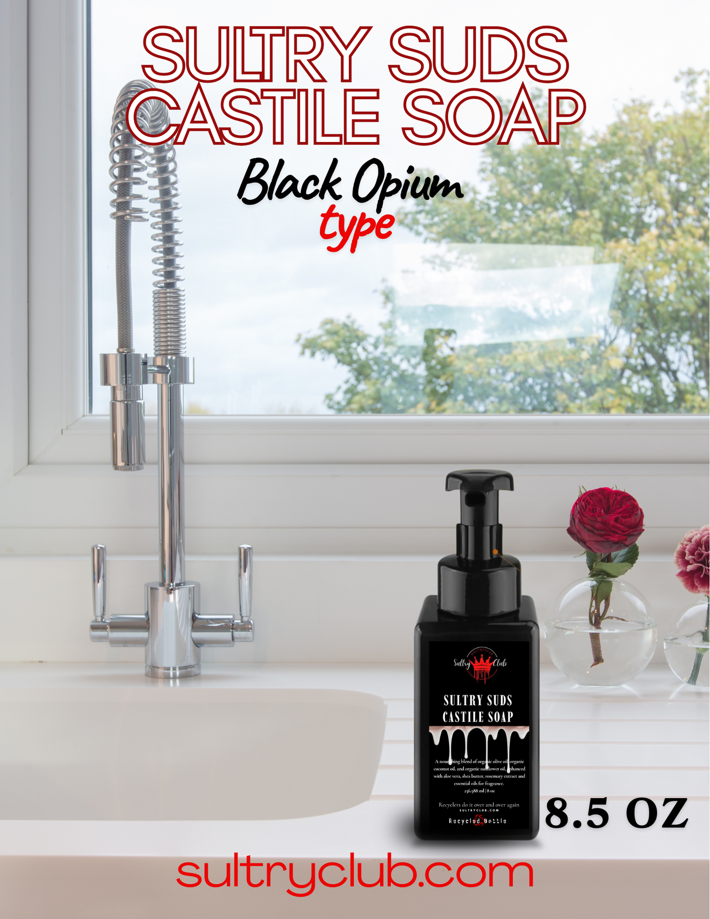 Sultry Suds™ Vegan Foaming Soap (YSL Black Opium type)