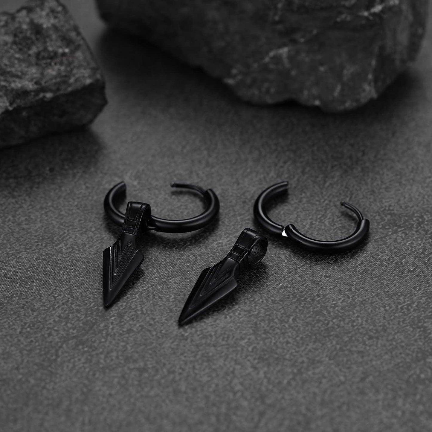 FaithHeart Viking Thors Hammer/Axe/Spear Head Earrings for Women Men Stainless Steel/18K Gold Plated Drop Earring Jewelry Gift Packaging