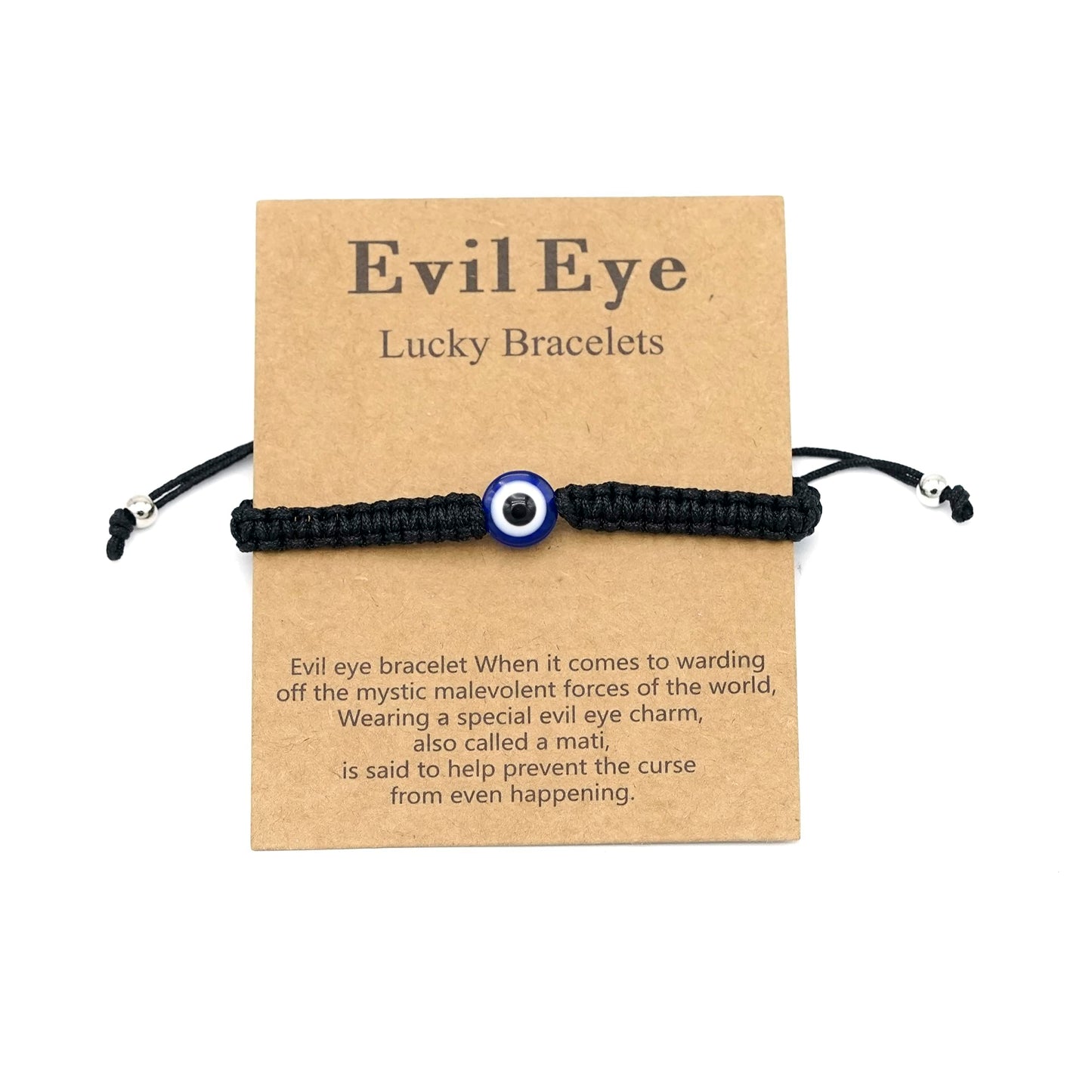 Natural Stone Agate Elastic Evil Eye Bracelet Kit with Charms Adjustable for Men Boyfriend for Gift Boys Stretch Bracelet for son Gifts 6mm