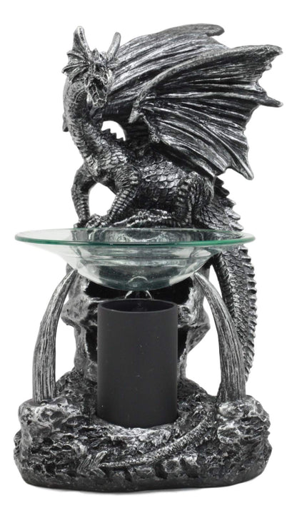 Ebros Smaug Castle Guardian Dragon Electric Oil Diffuser Burner Tart Warmer Aroma Scent Statue 9.5" Tall Figurine Dungeons and Dragons Decorative Decor for Aromatherapy Accessory Halloween Prop