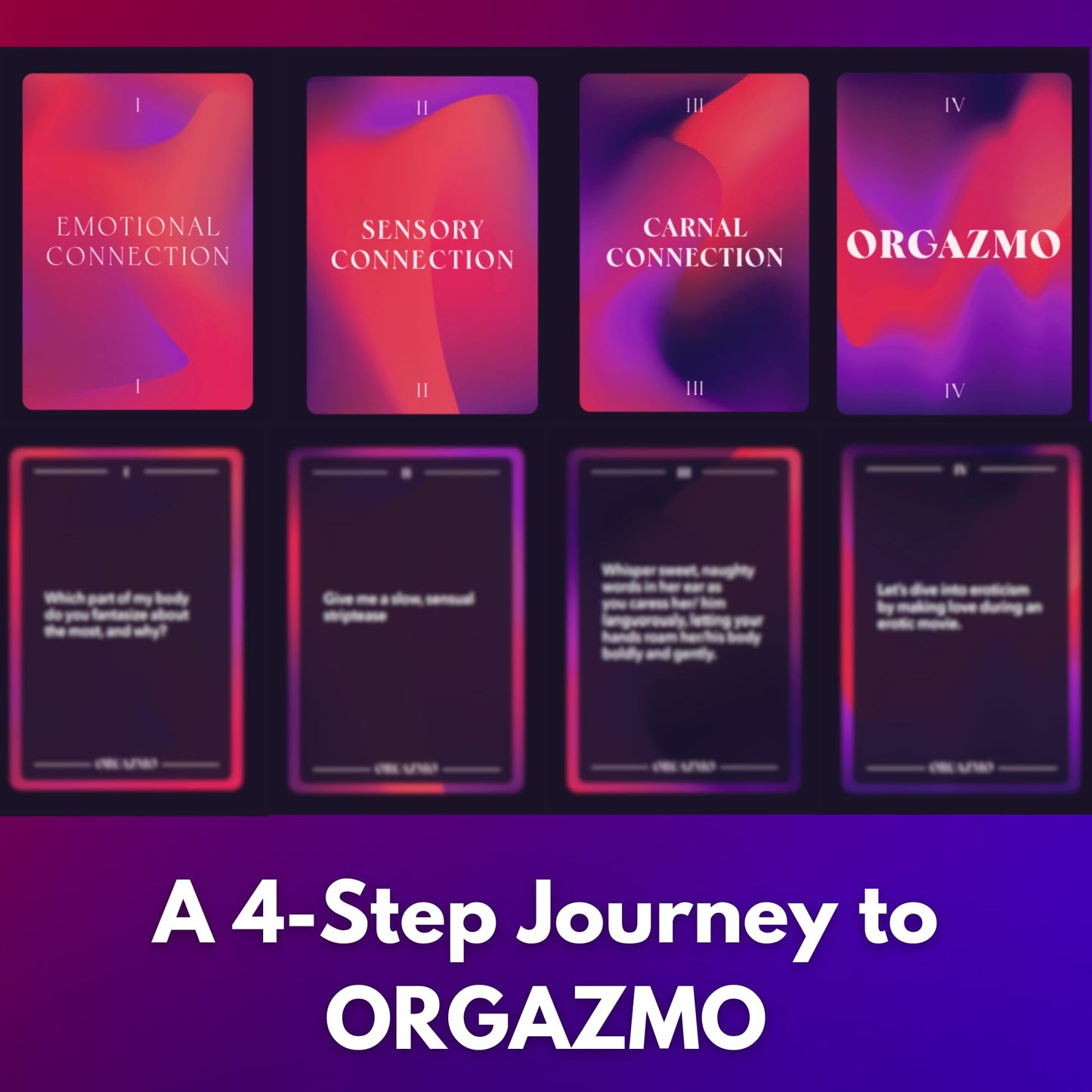 Orgazmo - The Ultimate Card Game for Couples to Connect Emotionally and intimately - Couple Games, Date Night Ideas, Couples Gifts