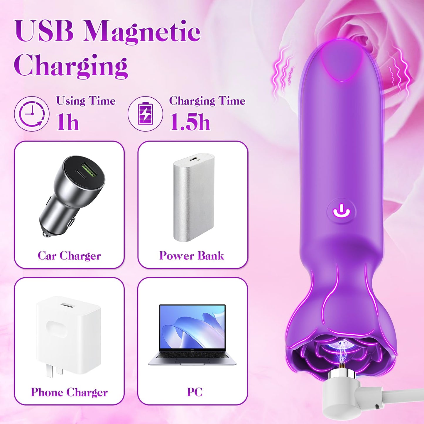 Mini Bullet Vibrator Adult Toys - Vibrators App Controlled Female Sex Toys with 9 Vibration Modes, Lipstick G Spot Dildo Clitoral Vibrator, Long Distance Discreet Vibrator for Women & Couples (Black)