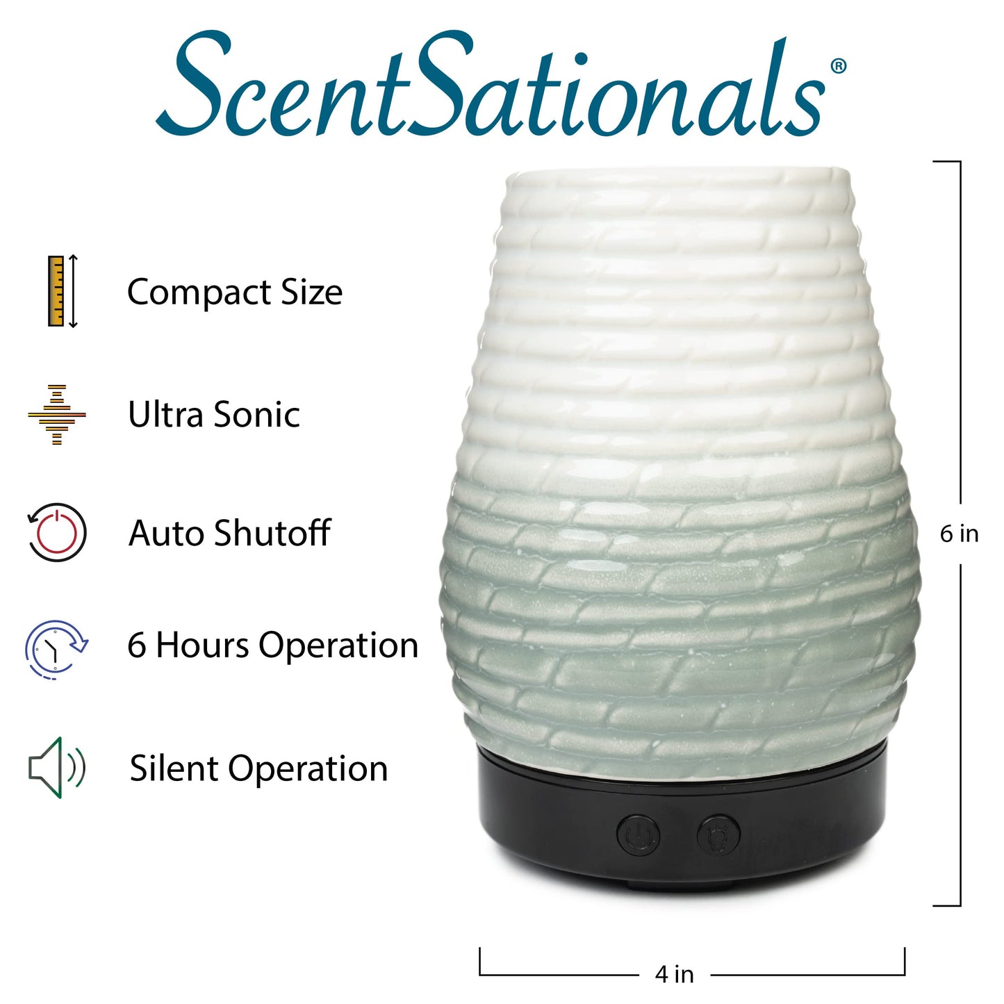 Scentsationals Eclectic Diffuser Collection 100ML - Scented Essential Oil Diffuser - Classic Aromatherapy Scent User - Electric Fragrance Home Air Freshener Decor for Office Desk and Home (Country)