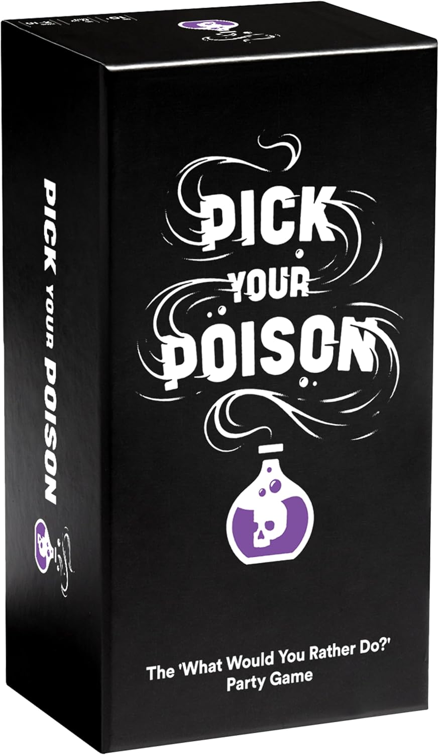 Pick Your Poison Party Game - The “What Would You Rather Do?” Family Card Game - for Kids, Adults, and Families, Great for a Halloween Party or a Fun Game Night with Friends