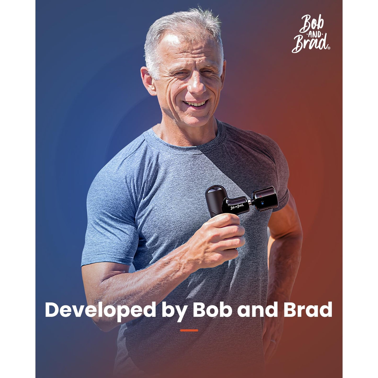 BOB AND BRAD Q2 Mini Massage Gun, Pocket-Sized Deep Tissue Massager Gun, Portable Percussion Muscle Massager Gun, Ultra Small & Quiet Muscle Massage Gun with Carry Case, FSA and HSA Eligible -Black