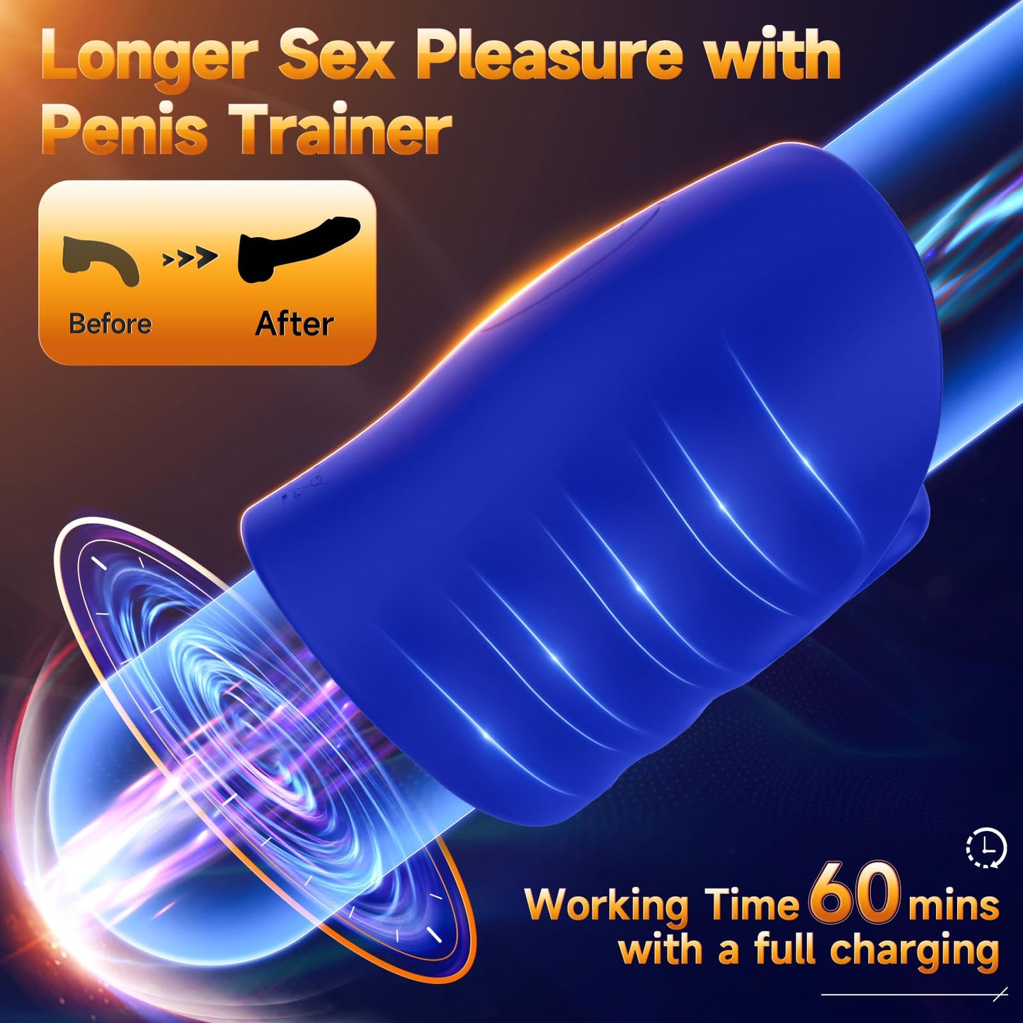 Male Sex Toys for Men - Male Masturbator Penis Training Vibrator with APP Control, Vibrating Sex Toy Strokers Glans Trainer Stimulator, Mens Sex Machine Masturbators Adult Sex Toys & Games